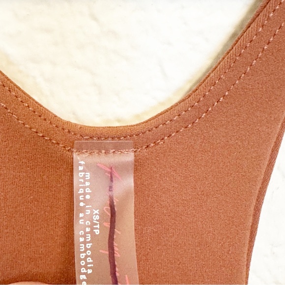 Free People Movement Never Better Runsie Onesie Romper in Color Sequoia NWOT XS - Picture 4 of 7